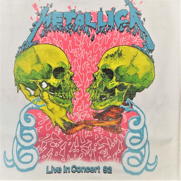 Metallica Sad But True Live In Concert 92 metal rock Official T-Shirt M NWT - Picture 2 of 4